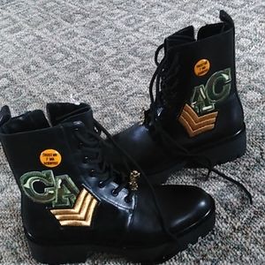 ZARA military ankle women boots.